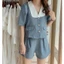SET TAPTA CỔ SEN TRẮNG ⚡HỎA TỐC⚡SET XINH - MEOINDAHOUSE