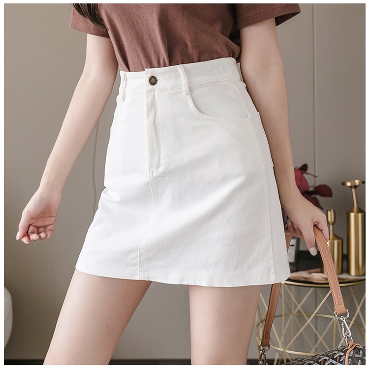 Chân Váy Kaki BIGSIZE Phom Basic Bản Lưng Cao Có Quần Lót Trong Tôn Dáng Tôn Eo CV11