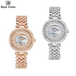Đồng hồ nữ chính hãng dây thép Royal Crown 2606 chống nước, đính đá cao cấp, đeo tay đẹp, sang chảnh — ảnh 1