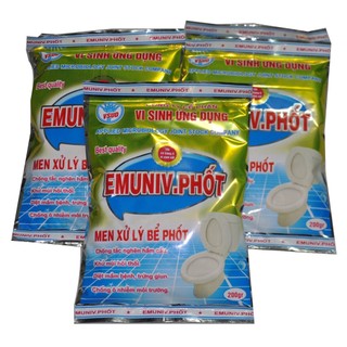 Men vi sinh khử mùi toilet bồn cầu chống mùi hôi cống bể phốt men vi sinh khử mùi Eminiv NGHIỆN NHÀ