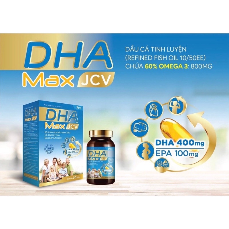 [CHÍNH HÃNG] DHA MAX JVC - BỔ SUNG DHA, EPA GIÚP CHO NÃO VÀ THỊ LỰC ...