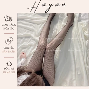 HT018 Tất lưới lỗ to cạp cao gợi cảm sexy, vớ ren mỏng siêu dai co giãn quyến rũ HT018