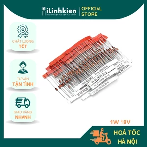 Diode zener 18V 1W đóng dây chính hãng