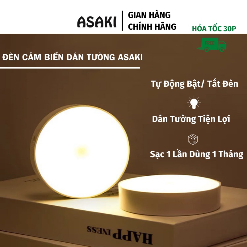 Đèn Cảm Biến Chuyển Động ASAKI Đèn Led Cảm Ứng Chuyển Động Thông Minh ...