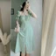 ĐẦM ĐŨI XỐP DÂY CHÉO CỔ XẺ TÀ ⚡HỎA TỐC⚡ MEOINDAHOUSE
