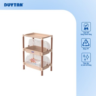 Kệ nắp nhỏ 2 3 tầng DUY TÂN nhựa PP, úp chén bát, đựng đồ đa năng, tiện dụng