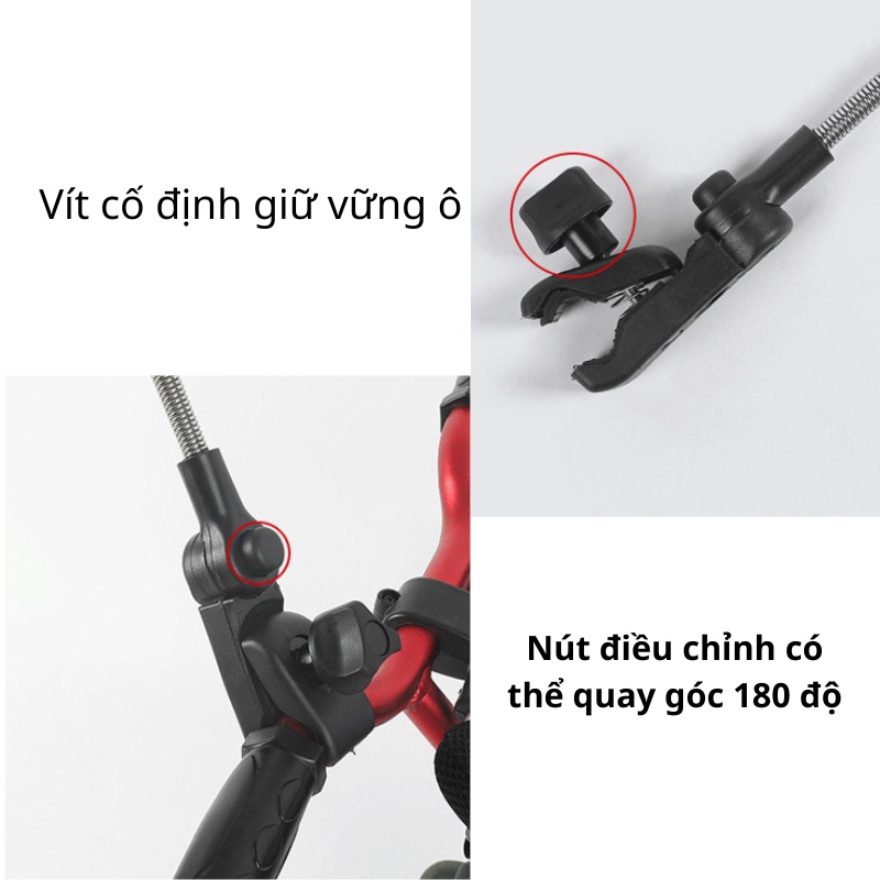 Ô Dù Trẻ Em Gắn Cố Định Xe Đẩy Che Nắng Mưa Gió Cho Con, Ô Dù Gấp Gọn Gắn Vào Xe Đạp Chắc Chắn