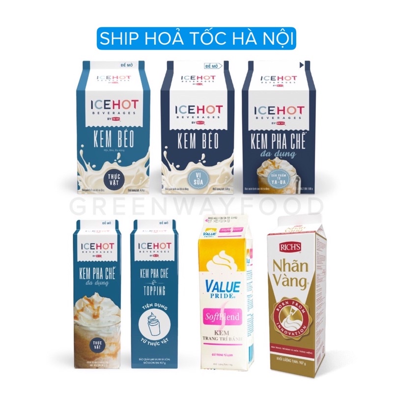 Kem pha chế, làm bánh RICH và ICEHOT đủ loại | Shopee Việt Nam