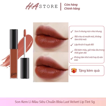 [Full màu 01 - 25 - 39] Son Kem Lì Bbia Last Velvet Lip Tint 5g