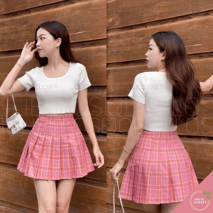 Chân Váy Tennis Xếp Ly Caro Nữ - Form Đẹp, Tôn Dáng, Nhiều Màu | Chân Váy Ngắn Dễ Phối Đồ Hot Trend