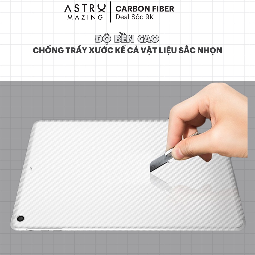 Ảnh Miếng dán Carbon AstroMazing bảo vệ mặt lưng iPad chống trầy xước không bám vân tay 2