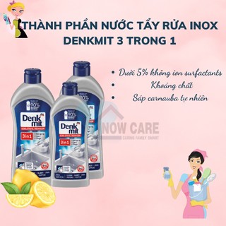 Nước tẩy rửa inox Denkmit 3 trong 1 chai 300ml