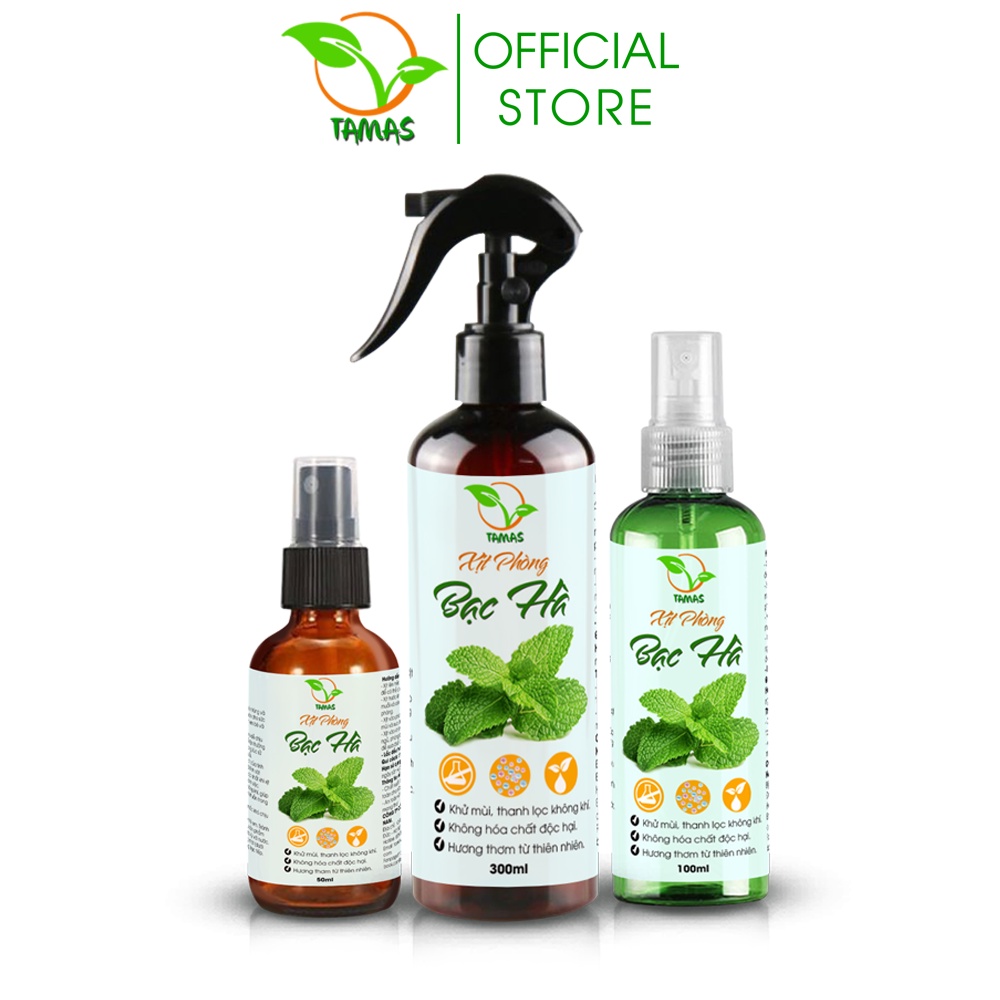 Ảnh Xịt thơm phòng hương Bạc Hà chai 300ml-100ml- Kháng khuẩn - Khử mùi hôi - Đuổi chuột và côn trùng. 1