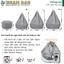 Ghế Lười 3II HOME Combo Ghế Kèm Đôn Gác Chân Size XL120x130cm L100x120cm M80x100cm Màu Xám Nhung Tăm