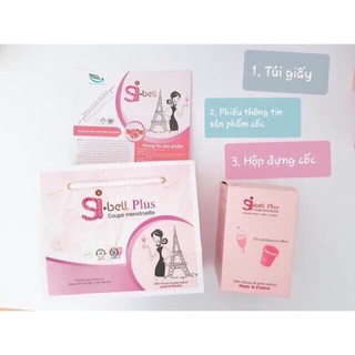 Cốc nguyệt san Sibell Plus Chất Liệu Silicon y tế kèm cốc tiệt trùng, túi đựng