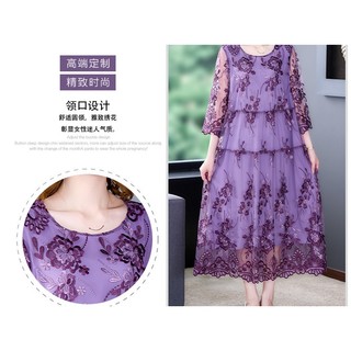 Đầm Voan Trung Niên Dự Tiệc Sang Trọng Quý Phái VH61