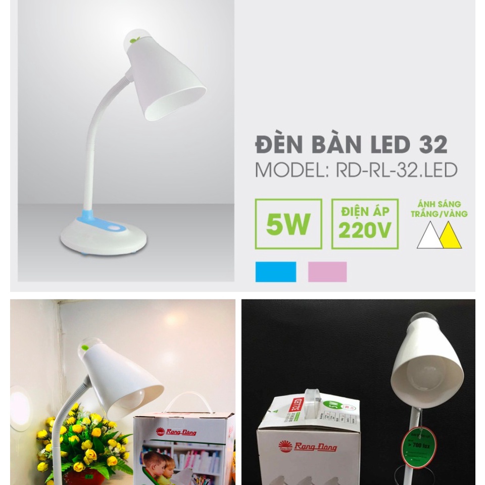 Ảnh Đèn bàn Led chống cận 5W Rạng Đông - Model: RD-RL-32 5W 4