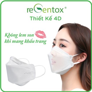 [THÙNG 30 TÚI] Khẩu Trang KF94 Regentox 4 Lớp Thông Thoáng, Lọc Bụi, Mùi Hôi, Vi Khuẩn 10 Cái/ Túi