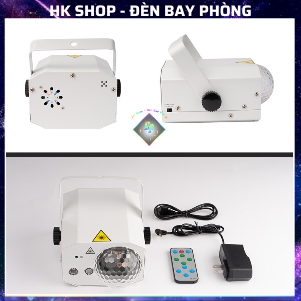 Đèn Bay Phòng Laser Mini 3in1 Cảm Biến Theo Nhạc, Phòng Bar, Karaoke...[Hàng Chính Hãng ]