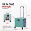 Xe kéo hàng xếp gọn đa năng 65L nhập khẩu FUJIHOME, xe đẩy hàng mini 4 bánh siêu thị đi chợ siêu gấp gọn