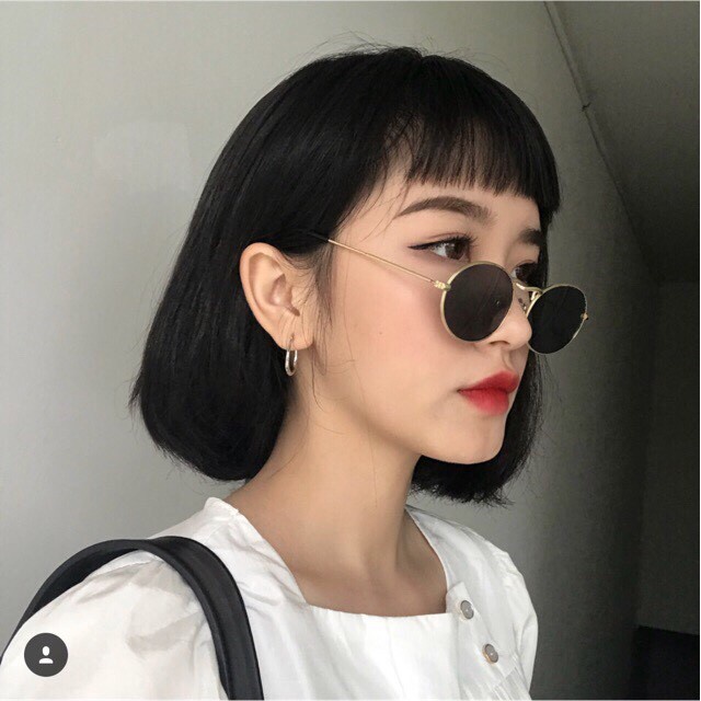 Kính râm thời trang tròn  kính chụp áo dài Tết thầy bói tin hin Camcamvintage phong cách Ulzzang Hàn Quốc Horizon
