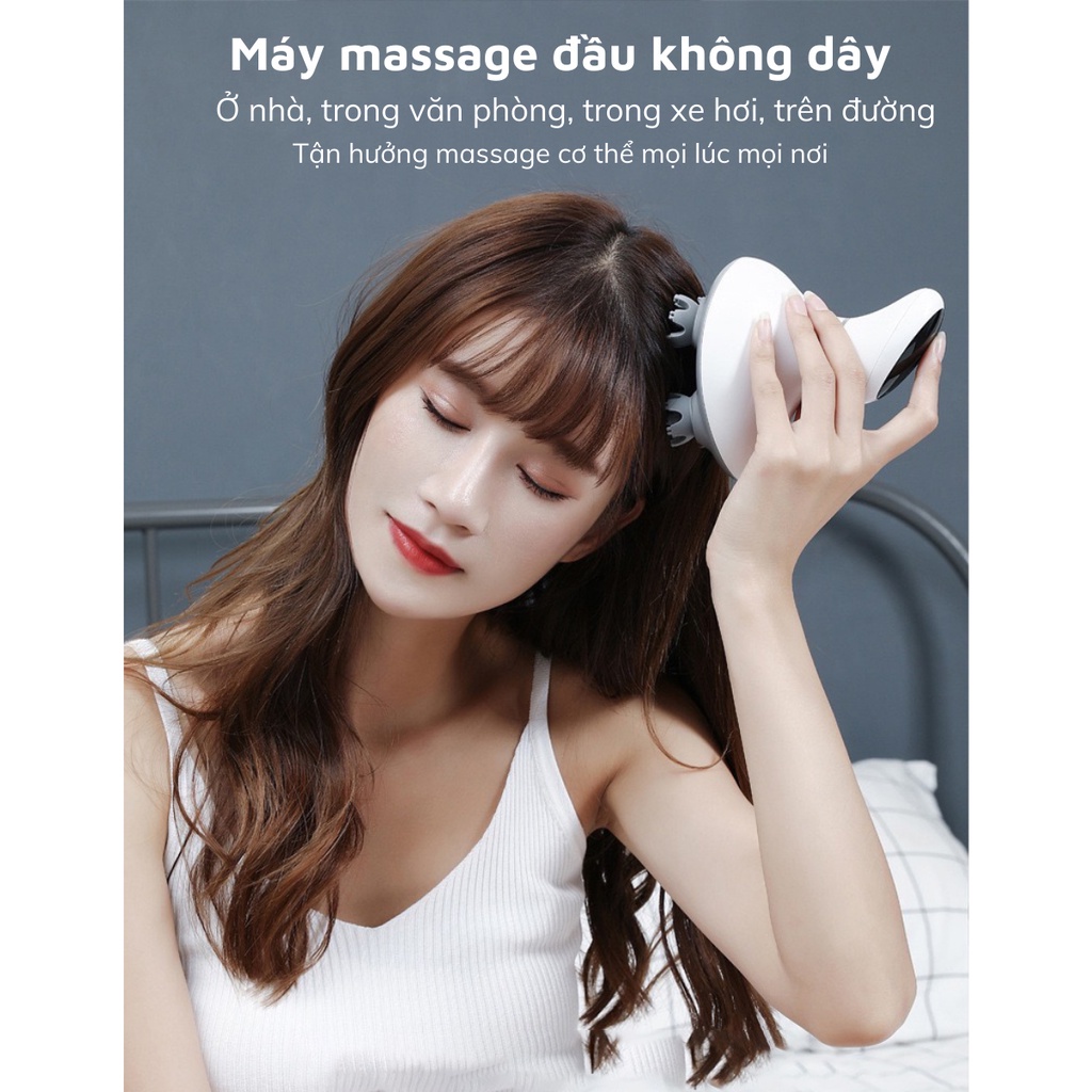 Ảnh Máy Massage Đầu, Cổ, Mặt, Toàn Thân Mini Đa Năng NANOMAX K101, Rung và Xoa Bóp Đầu Giải Toả Căng Thẳng, Mệt Mỏi 4