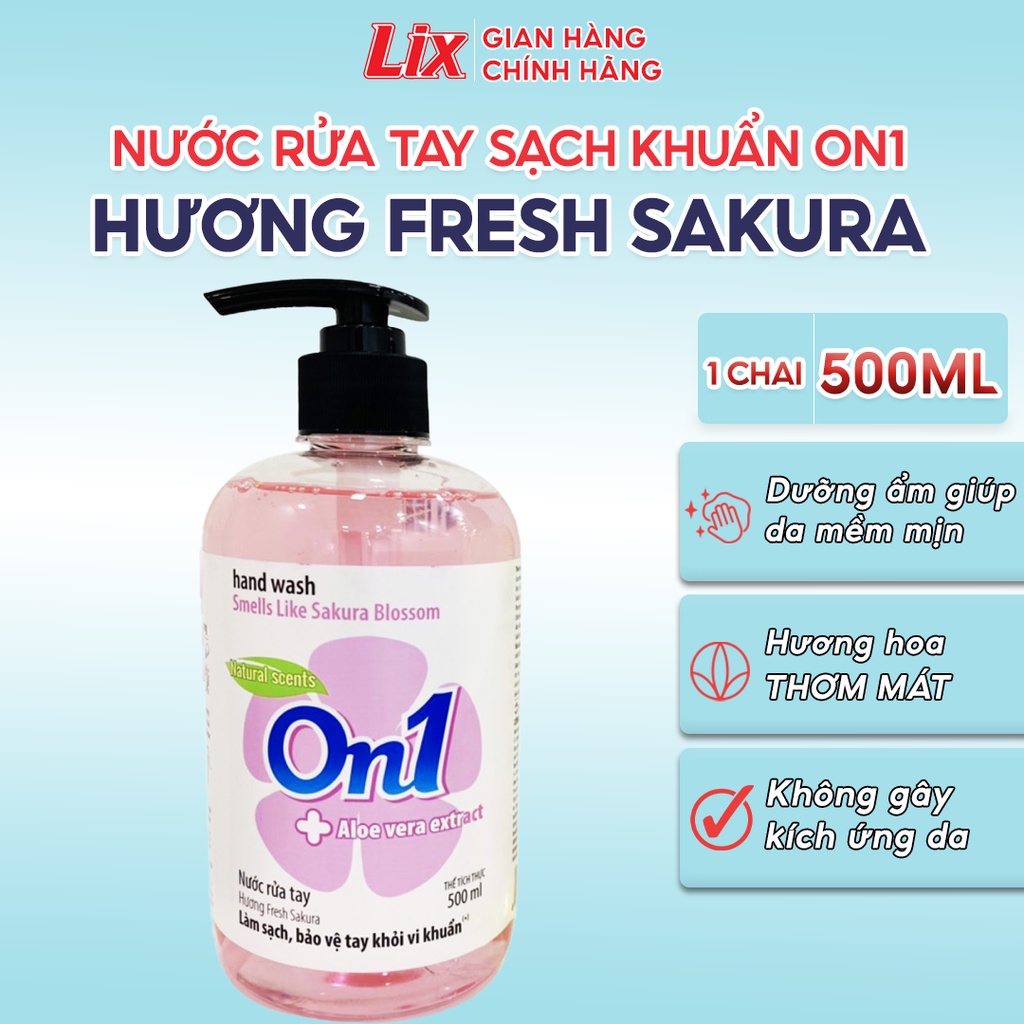 Ảnh Nước rửa tay sạch khuẩn 500ml hương Fresh Sakura RT506 Lixco Việt Nam 1