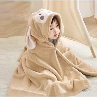 Khăn tắm cho bé, khăn choàng tắm có mũ, áo choàng tắm cho bé đi biển