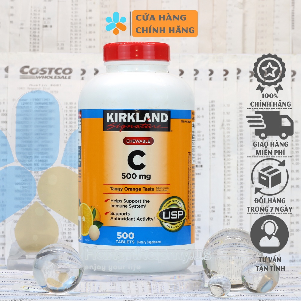 Viên Nhai Vitamin C 500mg Kirkland Signature 500 Viên Shopee Việt Nam