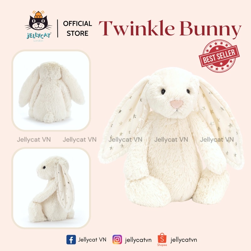 G u bong th Jellycat Twinkle Bunny cao c p chinh hang bill UK Shopee Vi t Nam