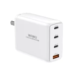 Adapter củ cóc sạc nhanh 120W 4 in 1 gồm 1 USB A và 3 PD Type-C hiệu WIWU Mini GaN Quick Charger - Hàng nhập khẩu — ảnh 1