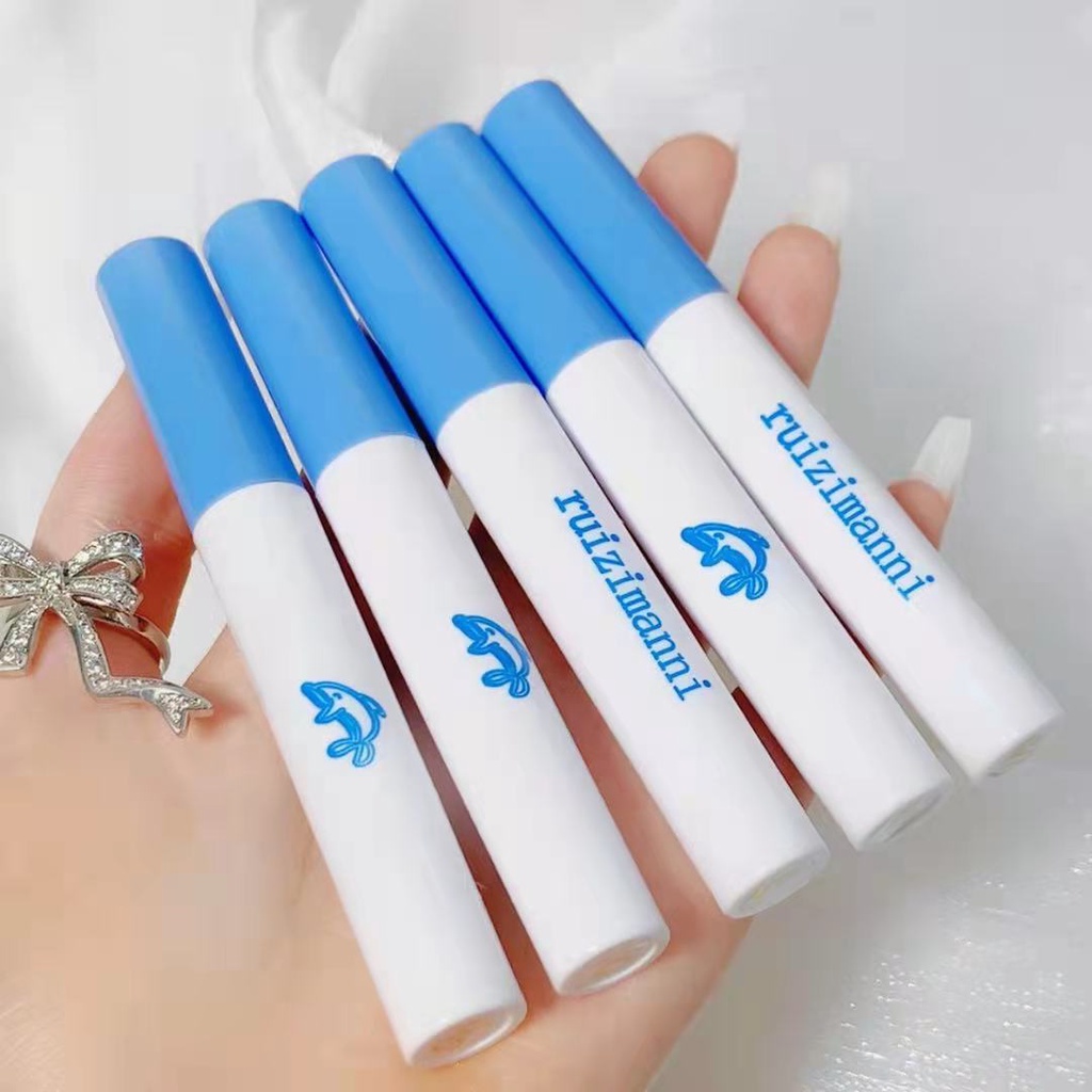 [Hàng mới về] Hộp 5 son kem trang điểm sáng bóng   son bóng cá heo Hàng Nội Địa Trung