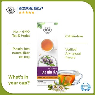 Trà Túi Lọc LạcTiên Vready 40g, Trà An Thần Ngủ Ngon,Trà Thảo Mộc,Thảo Dược, Giảm Lo Âu, Không Hoá Chất- Mevina