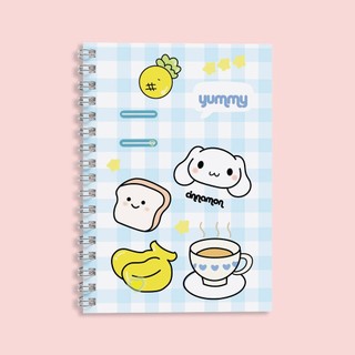 Sổ lò xo A5 ruột kẻ ngang TUANVIET BOOKS 200 trang chủ đề Yummy, phù hợp ghi chép