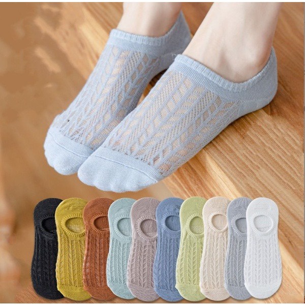 Tất nữ cổ thấp siêu mỏng thông thoáng cotton thấm hút mồ hôi chống hôi chân LANIXA T81
