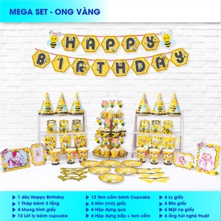 Set MEGA trang trí sinh nhật nhiều chủ đề :GIÁ CŨ 179k SALE 120k