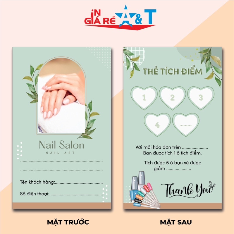 COMBO THẺ TÍCH ĐIỂM NGHÀNH NAIL