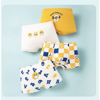 [BT04 Hàng mới] Quần lót bé trai, quần bơi bé trai size đại họa tiết sọc vàng trắng Maruka Fashion 12-45kg