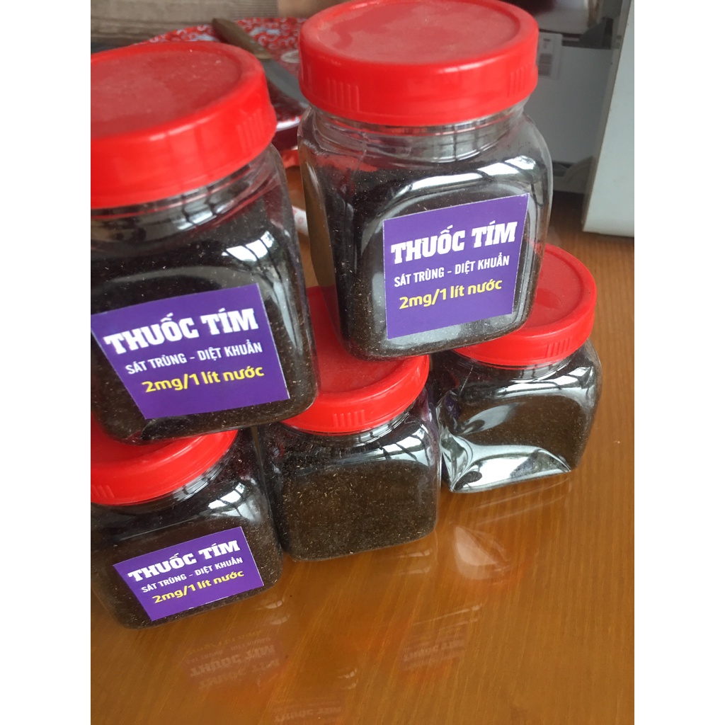 Thuốc tím sát khuẩn,khử trùng cho cá cảnh,khử khuẩn cho nước bể mới hộp 100gram.