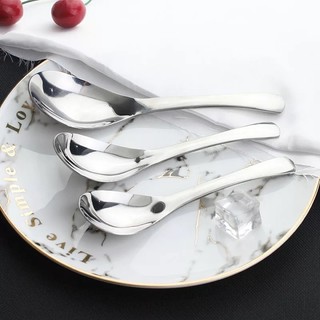 Combo 5 Thìa Cán Ngắn INOX SUS 304 Muỗng dầy dặn (bao test nam châm) Ăn Cơm- Súp - Cháo, Phở .