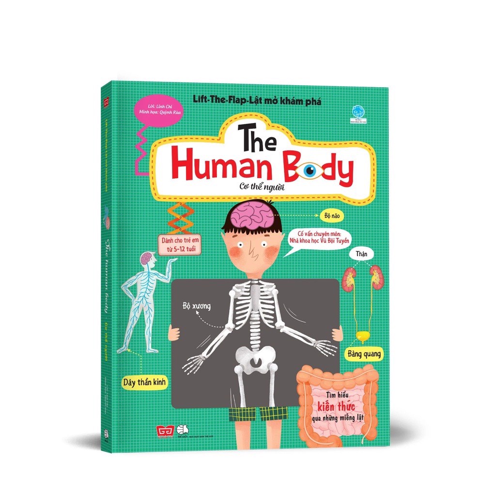 Sách - Lift-the-flap-Lật mở khám phá - Cơ thể người (Dành cho trẻ em từ 5-12 tuổi)