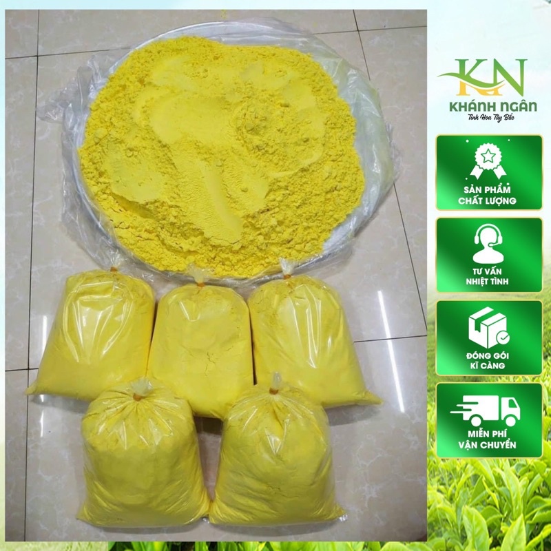 Tinh bột nghệ nguyên chất Organic hộp 500gr - trắng da, giảm mụn, mờ thâm nám, hỗ trợ tiêu hoá