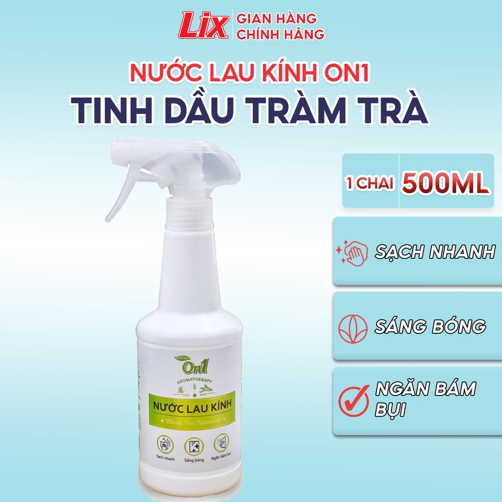 Ảnh Nước lau kính On1 500 ml N6601, Vệ sinh sạch bụi bẩn, cặn bám lâu ngày vách kính, gương nhà tắm, cửa sổ đa năng 3