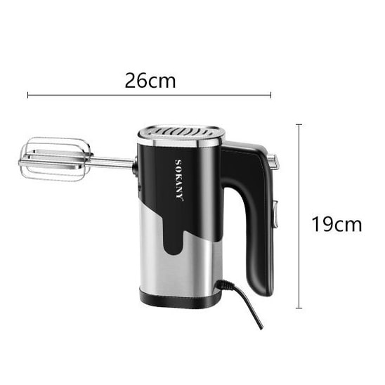 Ảnh Máy đánh trứng, bột cầm tay SOKANY SK-6621 800W có 5 tốc độ cực nhanh nhuyễn [HÀNG CHÍNH HÃNG - BẢO HÀNH 1 NĂM] 4