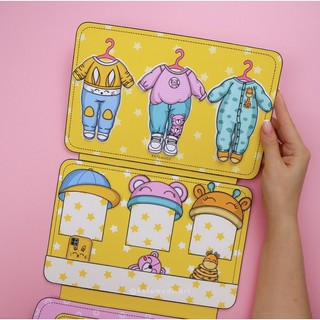 Bộ nhà 3 em bé - Búp bê giấy