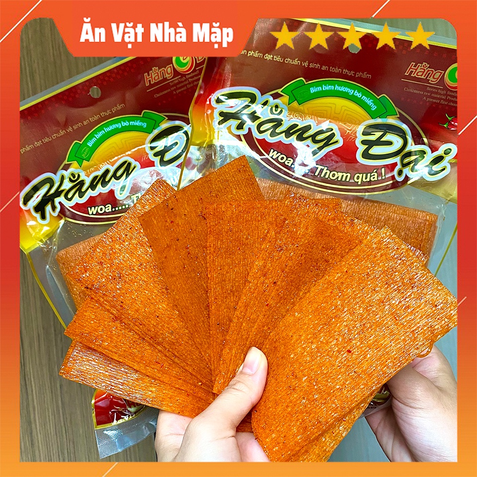 Snack Bò Miếng Hằng Đại Vị Cay 320g (Gói~40 miếng), Sườn Dê Hằng Đại ...