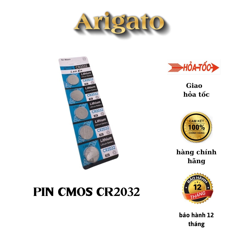 Pin CMOS LITHIUM 3V CR2032 - Dùng cho Main Máy Tính, Cân Tiểu Ly, Cân ...