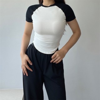 Áo thun tay cộc thể thao phối màu cá tính (mã CKM4)