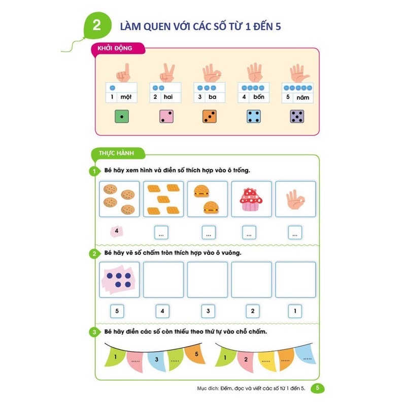 Ảnh Sách - Maths Sắc màu -Toán học Chinh Phục Toán Tư Duy 4-6 tuổi tập 1 2