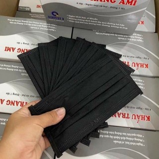 Hộp 50 chiếc khẩu trang y tế 4 lớp kháng khuẩn chống bụi, giá rẻ nhất thị trường